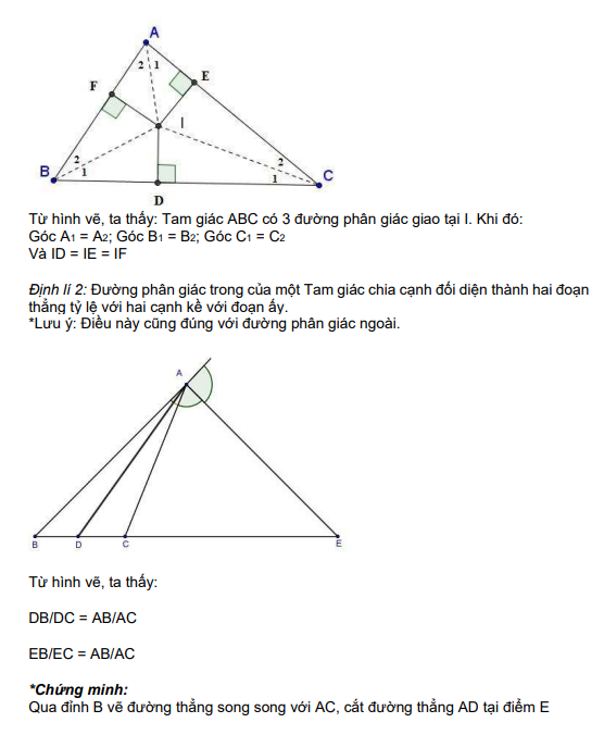Chủ đề học tập tập: Các lối đồng quy vô tam giác